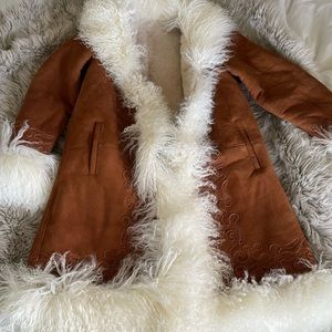Penny Lane, Boho, Afghan Shearling Coat
